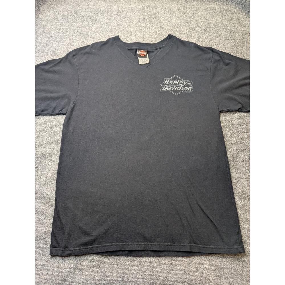 Harley-Davidson Shirt Mens‎ XL Black Key West Pirate Graphic Petersons 2010s Tee